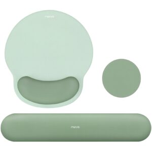 MOSISO Wrist Rest Support for Mouse Pad&Keyboard Set, Antique Green