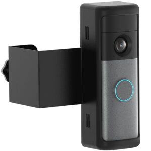 Anti-Theft Ring/Blink Doorbell Mount for 2026 Newest Battery Doorbell/Plus/Pro (2nd Gen), No-Drill Camera Doorbell Kits, Non-Blocking Motion Sensor, Accessories for Apartment & Rental, Black