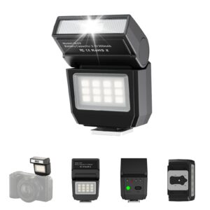 ULANZI SL03 Camera Mini Flash, Speedlite Video Light GN8 6500K for DSLR