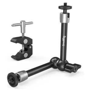 SMALLRIG 9.8 Inches Magic Arm Clamp Kit with 1/4" and 3/8" Threaded Holes