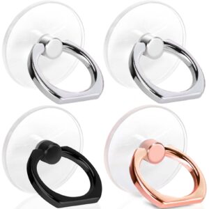 4 Pack Jsoerpay Cell Phone Ring Holder, 2Silver+1Black+1Rose Gold