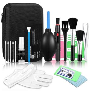 Camera Cleaning kit - Professional Camera Lens Cleaning Kit,Complete DSLR & Mirrorless Camera Sensor Cleaning Set Kit with Lens Pen, Blower, Brush, and Solution for Photography Essentials