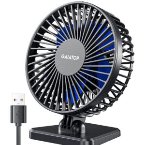 Gaiatop USB Desk Fan, Personal Portable Quiet Small Table Desktop fan
