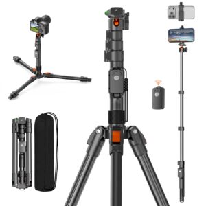 XXZU 75" Camera Tripod,Aluminum Tripod for Camera Phone/Monopod with Remote