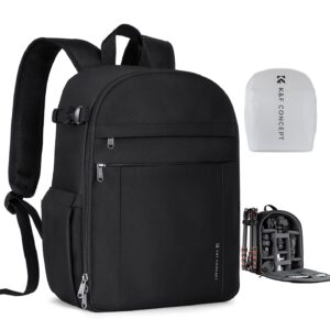 K&F CONCEPT Camera Backpack, Lightweight Camera Bag with Tripod Holder