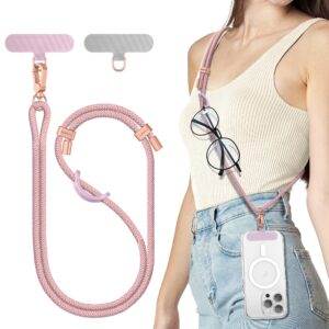 SURPHY Phone Lanyard Crossbody, Phone Strap Crossbody with 2 Tether Tabs